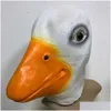 Masques de fête Canard jaune Quacker Latex Masque Animal Cosplay Mignon Couvre-chef Halloween Props Beau Cadeau 230206 Drop Livraison Maison Jardin F Dh4Q5