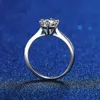 NeeTim Real 3 Carat Wedding Ring for Women 925 Sterling Silver Round Brilliant Lab Diamond Engagement Rings Gift 240124