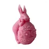 Craft Tools 3D Creative Candle Silicone Mold DIY Easter Rabbit Egg Scented Plaster Bunny Epoxy Resin Gypsum Form Mould