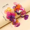 Dangle Earrings Colorful Shiny Large Shell Sequin Flower Tassel For Women Exaggerated ZA Holiday Travel Jewelry Pendant Gift