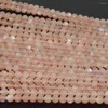 Loose Gemstones Natural Strong Flash Peach Moonstone Round Beads 6mm-6.2mm