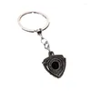 Porte-clés cadeau créatif Modification de voiture Rotor moteur alliage porte-clés accessoires porte-clés pendentif moto hommes personnalisé