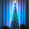 Dekoracje świąteczne 1,5 m 1,8 m Pełny kolor inteligentny argb sztuczne adresowe drzew