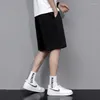 Men's Shorts Solid Color Breathable Men Summer Casual Straight Leg Lounge Sweat Male Black Mens Oversize