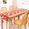 Table Cloth Christmas Runner Thin Banquet Holiday Party Home Decoration Polyester Printed Flag Textile 35 180cm 1pc