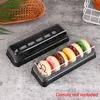 10 Pack Mini Container Cake Present Tray Plastic Macarons Chocolate Packaging Transparent Rabatt Cookies Party Snack Box 240205