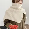 Sciarpe Sciarpa Sciarpa Accogliente collezione lavorata a maglia da donna Dolcevita Spacco laterale Collo alto spesso Colletto Accessorio di moda coreano