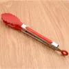 Gereedschap Roestvrijstalen Keukentang Siliconen Handvat BBQ Tong Antislip Voedselgebruiksvoorwerp Koken Clip Klem Salade Serveren Bakken Tool