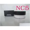 Gezichtspoeder Make-up Doorschijnende losse container met zeef Cosmetische bladerdeeg Natuurlijke oliecontrole Fleuren Maquillage Make-up instelling Dro Dh0Rk