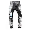 Herenjeans Slanke Hip Hop Y2k Modemerk Denim Broek Klassieke Schedels Hoge Luxe Kwaliteit Broek Voor