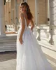 Abiti da sposa sexy Abiti da sposa con applicazioni floreali 3D Senza spalline Sweep Train Abiti da sposa Custom Made Taglie forti