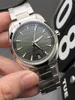 GR Factory Luksusowy zegarek męski 41 mm zielony wzór fali tarczy Automatyczny mechanika Sapphire Designer Watches Waterproof Watch Holiday Gift z pudełkiem