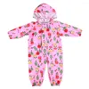 Regenjassen Cartoon Regenjas Kinderen Kinderen Jumpsuit Regenkleding Jongen Meisje Regenhoes met capuchon Waterdichte uitrusting Babymantel Schattige dieren Poncho