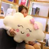 Estilo gigante kawaii nuvem travesseiro macio almofada de pelúcia lovey sorriso nuvem brinquedo de pelúcia para criança bebê criança menina lindo presente 240122