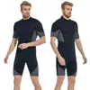 Costume da bagno da donna 3mm Tutto in uno Muta da sub corta con cerniera posteriore in gomma per nuoto all'aperto freddo e caldo Snorkeling