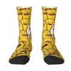 Chaussettes pour hommes jaune classique en caoutchouc canard drôle canards hommes femmes heureux en plein air nouveauté printemps été automne hiver bas cadeau