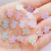 Dekoracyjne figurki 100pcs Śliczne mini błyszczące żywice figurowe rzemieślnice Flatback Cabochon Ornament Jewelry Making Hairwear Akcesoria