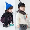 Berets Nishine Children Elf Hat Niemowlę jesienne zimowe dzianiny czapki do czapki dziecięcej czapki pogaty