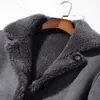 Fur Integrated Mens Designer Suede Sheep Sheared Winter Trend Warm Coat Haining Wool Thickened and Slim I6PN