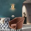 Wall Lamp American E27 Luxury Living Room Ring Lamps El Bedside Bedroom Cafe Clothing Store Golden Sconce Light Deco Fixtures