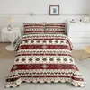 Boho asteca conjunto de cama completa rainha rei tamanho para adolescentes adultos homens mulheres colcha com 2 fronhas decoração do quarto 3 peça 240131