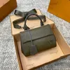 أنيقة Womenshoulder 20 سم جلدية كلاسيكية طبعة اليد المطبوعة ملونة حزام الكتف مكياج Crossbody كيس الأميرة الأميرة