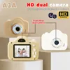 Çocuklar Mini Dijital Kamera Oyuncakları 1080p HD Çift Video 2 İnç Renk Ekran Slr Çocuk Doğum Günü Hediye Oyuncak 240131