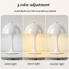 Lampes de table Lampe de champignon danoise E27 Night Light Chambre Chevet LED Lanterne Médiévale Creative Dimming Tactile Chambre Décorative Luminaire