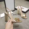 2024 Classic High Heeled Women Sandals Party 100 ٪ مصمم حذاء رقص جلدي مثير الكعب 10 سم من جلد الغزال سيدة حزام معدني