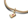 Breloques en forme d'enveloppe de lettre d'amour, breloques adaptées au Bracelet Original, bricolage de bijoux pour femmes, cadeaux pour la saint-valentin 2024