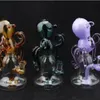 Halloween Style Hookahs Mini Small Oil Rigs Octopus Dab Rig Heady Glass Bongs Bong Showerhead Perc Water Pipes 14mm Joint