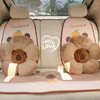 Coprisedili per auto Autunno Inverno Peluche Capibala Cuscino Supporto lombare Poggiatesta Schienale anteriore posteriore Decorazione universale comfort