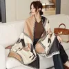 Scarves 2024 Horse Print Cashmere Scarf Women Warm Shawls And Wraps Thick Winter Soft Muffler Pashmina Design Bufanda Echarpe Femme