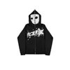 Herren Hoodies Y2K Gothic Zip Up Männer Poker Face Grafik Mit Kapuze Frauen Harajuku Mode Punk Streetwear Mantel Übergroßen Sweatshirt kleidung
