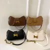 Korean Version of Soft Leather H-buckle Underarm for Women's New Trendy and Versatile Commuting Single Shoulder Crossbody Bag 2024 78% Off Store wholesale