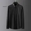 Shirt Rhinestone Mens Long Sleeve Streetwear Slim White Dress Shirts Men Clothing Social Chemise Homme