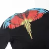 Men's Hoodies 2024designer Sweatshirts Autumn and Winter New High Street MB Wings Blue Orange Yellow Feather Pure Cotton Round Neck Sweater Mens Pullover Coat