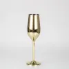 wine glass stainless steel fancy champagne flutes set A variety of colorsfor wedding and party 0206