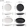 Plates Solid Color Star Flow Texture Ceramic Shallow Plate Restaurant Dessert Pasta Molecular Cooking Creative Tableware