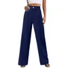 Women's Pants Womens Wide Leg Rayon For Women Lounger Elastic Waist Cotton Yoga