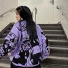 メンズフーディーズY2Kゴシックセーター女性ハラジュク特大スウェットシャツメンアニメクニットエクサムプルオーバーKPOPファッショントップストリート