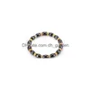 Beaded Rainbow Black Magnetic Hematite Strands Armband Pärlor Power Healthy Armband Fashion Jewelry Will och Sandy Drop Leverans Dhg27