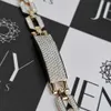 Jeny Jewels Joias hip hop feitas de alta qualidade em ouro branco e rosa 18kt pulseira de diamante cultivado em laboratório com certificação Igi Vvs