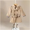 Giacche Giacca a vento per bambini per bambini Per ragazzo Primavera Cappotto impermeabile Trench Autunno Capretto Ragazzi Ragazze Cotone 230817 Consegna di goccia Ki Dhbvd