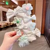 Hair Accessories 8Pcs/Set Cute Girls Clips Flower Lattice Bows Kids Children Barrettes Baby Fancy Hairpins