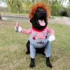 Kedi Ölümcül Fantezi Kumaş Bebek Pet Kıyafetleri Kedi Köpek Chucky Cosplay Festival Partisi Komik 240130