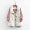 Vrouwen Vesten Winter Down Puffer Vest Vrouwen Casual All-Match Mouwloze Jas Lange Bodywarm Vest 2024