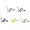 Boucles d'oreilles serpent multicolores, Clip d'oreille, sans Piercing, pour femmes et hommes, bijoux tendance, cadeau