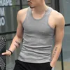 Tanktops voor heren Slim Fit Heren Vest O-hals Mouwloos Voor Fitness Gym Workout Bodybuilding Effen Kleur Ondershirt Hardlopen