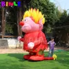 wholesale 3m 10ft giant christmas decoration inflatable heat miser with led lights outdoor cartoon character for sale